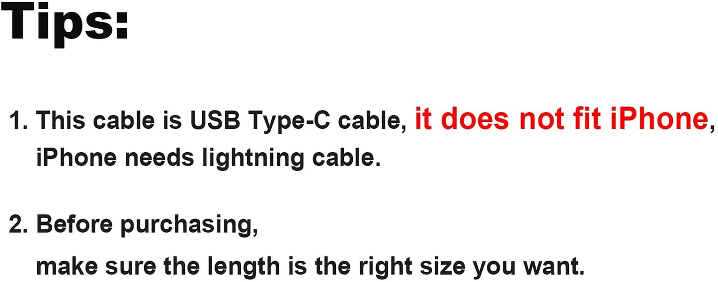 USB C to USB C Cable 10Ft 60W, Braided USB-C Cable 3A Fast Charging, Compatible with Macbook(Pro), Galaxy S20/S20+/S20 Ultra/S10/S9/S9+, Note 10, Pixel 3XL, Etc. Space Gray